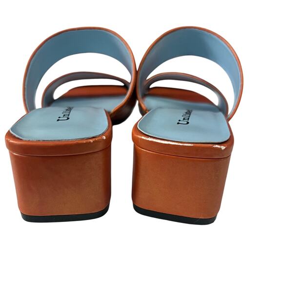 Unlisted Kenneth Cole Block Heels Sandals Womens 8M Terracotta - Picture 7 of 11
